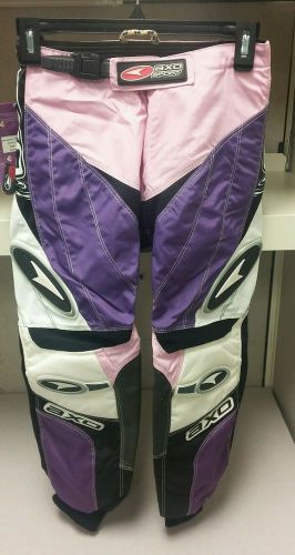 Girl's axo sport dirt bike pants size 26 adjustable waist
