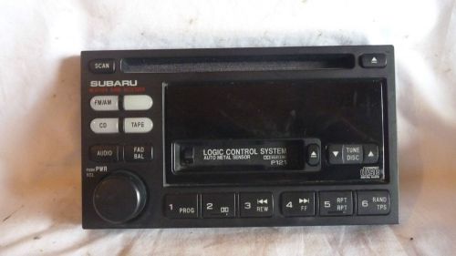 00-01 Subaru Legacy Radio Cd Cassette Player Face Control Panel 86201AE12A, image 1