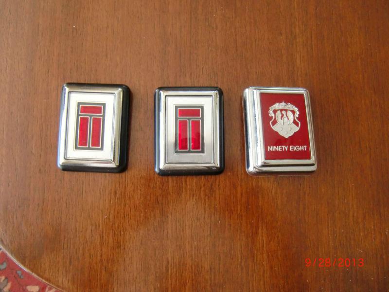 Purchase Lot of 3 Oldsmobile Trunk Latch Lock Covers 2 Toronado 1