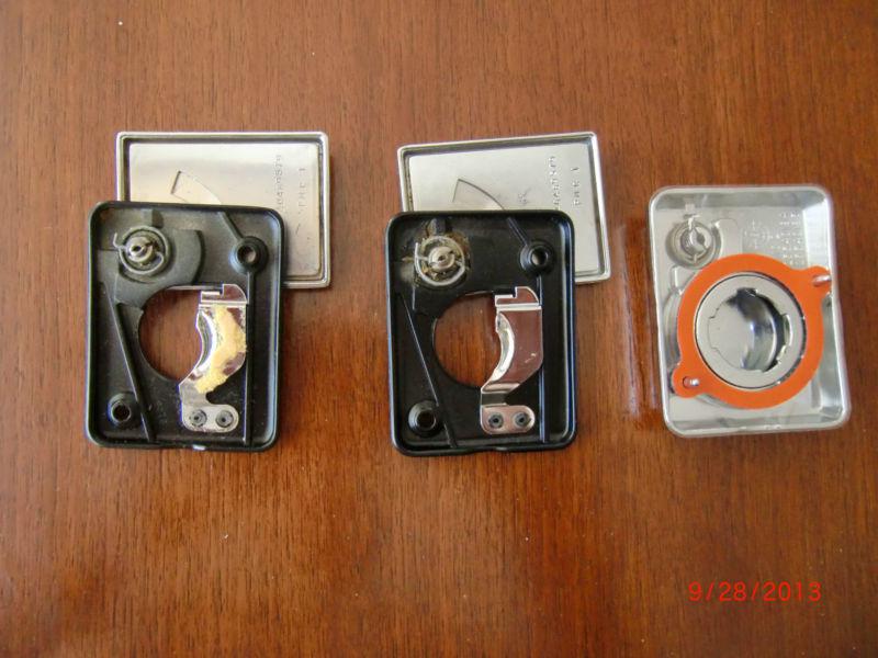 Purchase Lot of 3 Oldsmobile Trunk Latch Lock Covers 2 Toronado 1