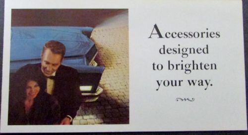 1968 cadillac accessories to brighten your way sales brochure leaflet original