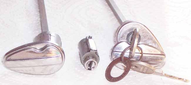 Mercury lock set ignition door keys 1949 1950 1951