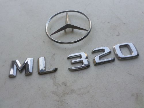 98-04 mercedes ml320 logo 202 758 00 58 nameplate 164 817 09 15 emblem sign set