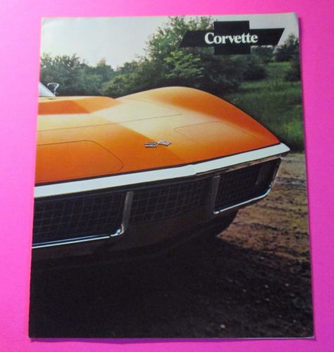 1971 chevrolet corvette 4-page foldout auto show showroom handout..free shipping