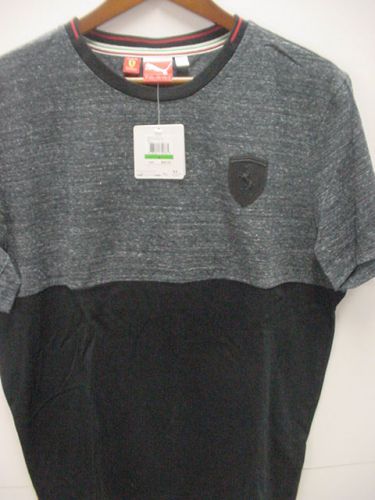 *ferrari/puma*black*s/s logo tee* shield on  front*brand new w/tags*men's large