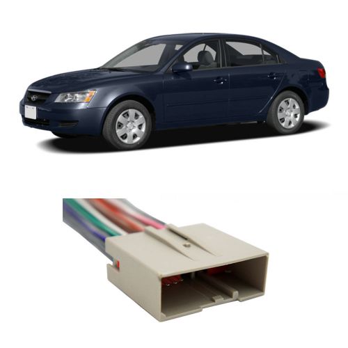 Fits hyundai sonata 2006-2008 factory stereo - aftermarket radio harness adapter