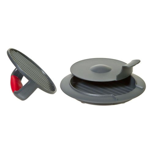 Progressive international hpm-10 prep works perfect burger press set of 3 gray