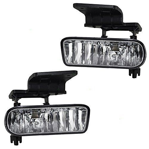 Autoandart driver and passenger fog lights lamps replacement for chevrolet