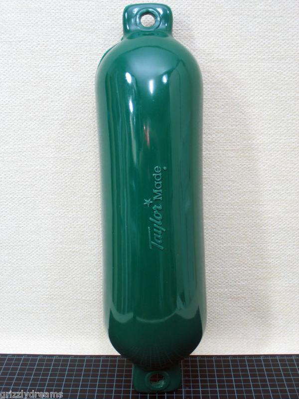 Taylor made products hull gard inflate vinyl boat fender hunter green 6.5" x 23"