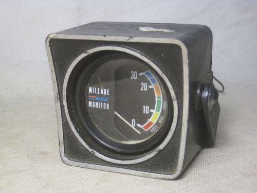 Vintage mileage rac monitor gauge usa 223404 meter automobile vehicle part