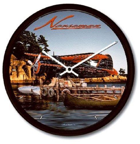 New noorduyn norseman wall clock bush pilot skis floats 10" airplane dial
