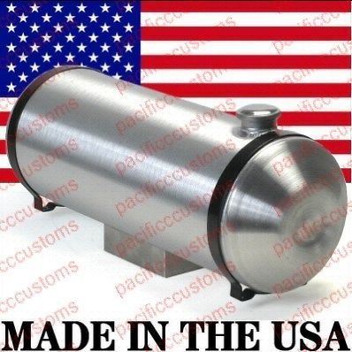 Spun aluminum fuel tank with sump for fuel injection 10 x 33 inch end fill