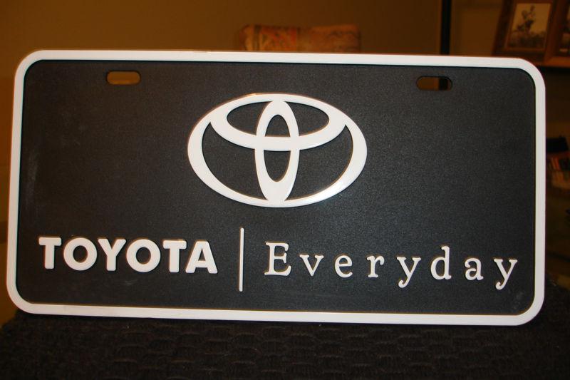 'toyota everyday' license plate