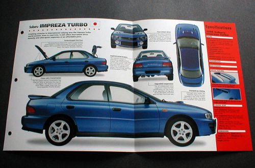 1998 subaru impreza turbo unique imp brochure &#039;98