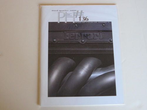 Prancing horse magazine #136 2000 klementaski  ferrari club of america