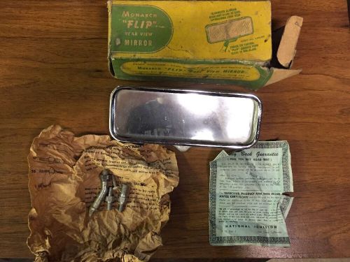 1939-1953 monarch &#034;flip&#034; inside rear view mirror monarch tool &amp; machinery - nos