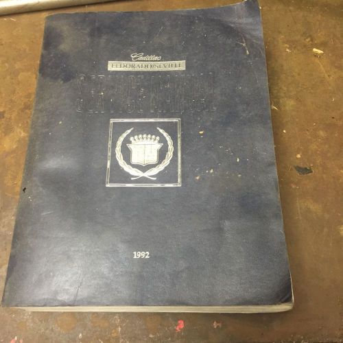 1992 eldorado/seville shop manual