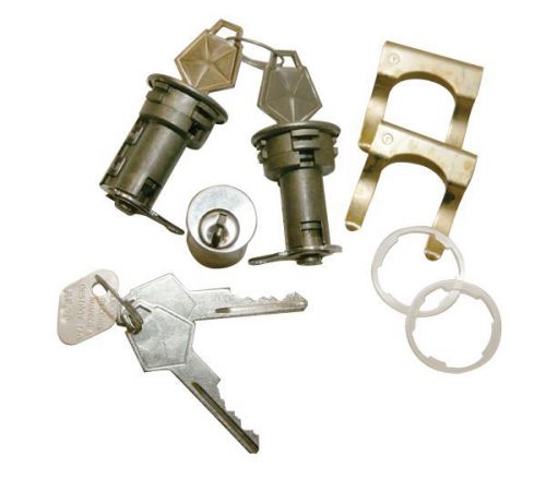 Ignition / door &amp; trunk lock set 1966-68 a/b/c body charger dart  mopar logo key