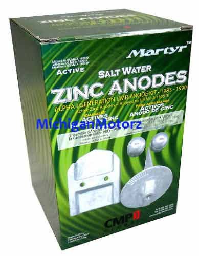 Mercruiser anode kit, alpha i-gen i drives - zinc, salt water - cmalphagen1kitz