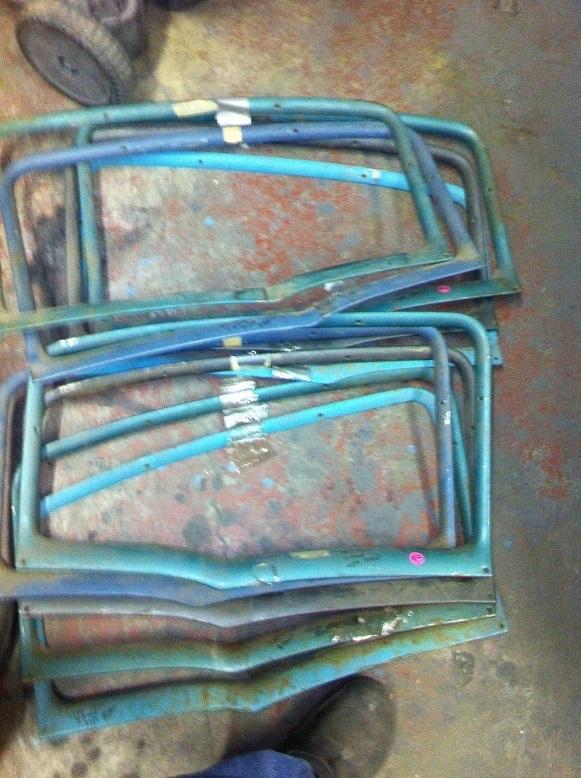 55 56 57 chevy 4 door sedan left rear door garnish trim molding used