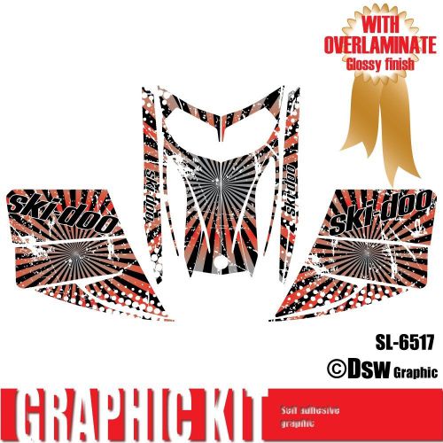 Sled wrap decal sticker graphics kit for ski-doo rev mxz snowmobile 03-07 sl6517