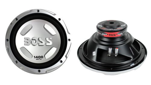 2) new boss audio chaos cx122 12&#034; 2800 watt car power subwoofer sub woofer pair