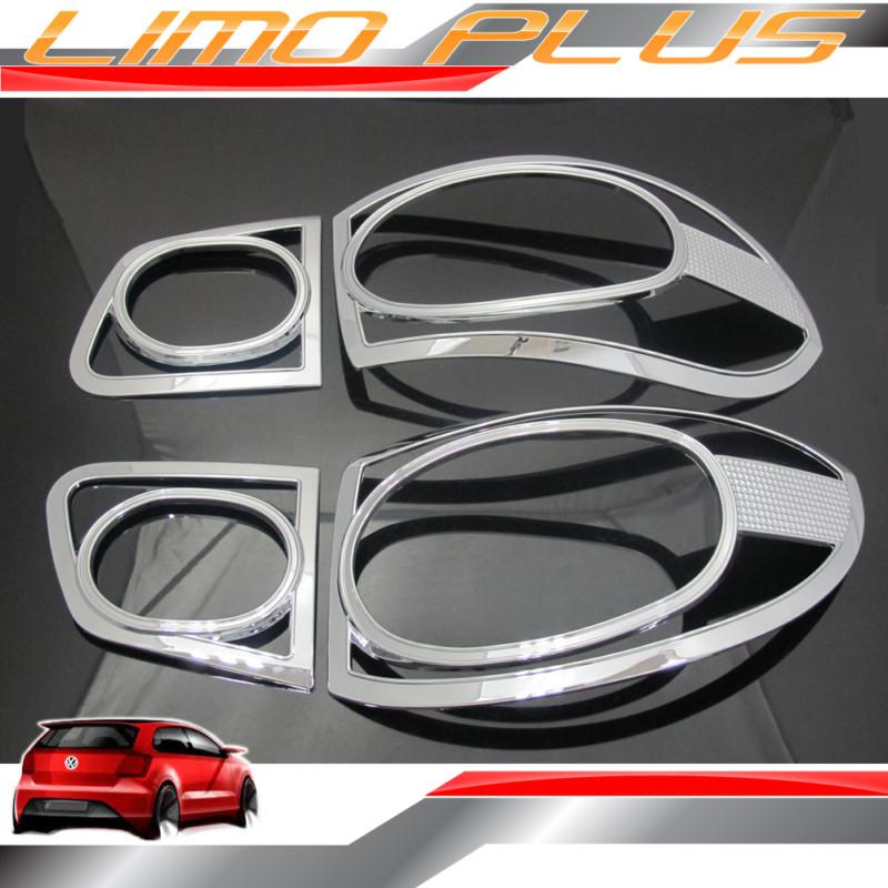 Chrome tail light cover trims for vw tiguan 2009 - 2011 vw7