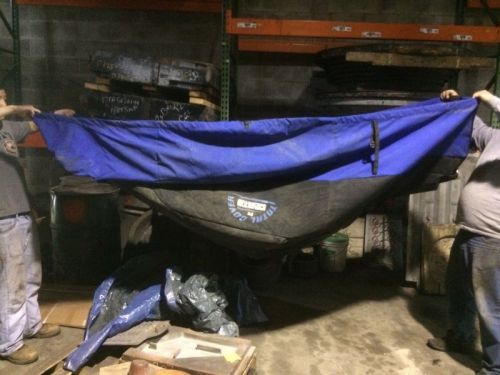 Polaris edge chassis snowmobile cover, royal blue and black, nr