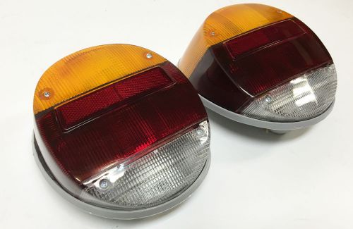 Vw bug super beetle left and right complete tail light set  73-79 98-9452-b