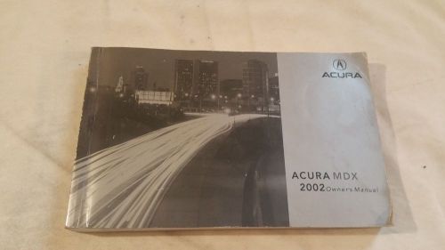 2002 acura mdx owners manual