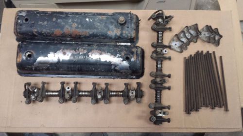 Ford adjustable y block rocker arm assemblies &amp; pushrods valve covers