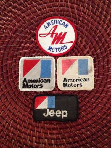 Vintage lot of (4) american motors uniform patches