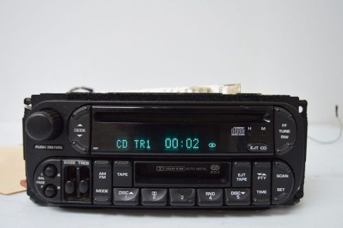 02 03 04 05 06 07 dodge chrysler jeep radio cd cassette p56038586 tested p45#007