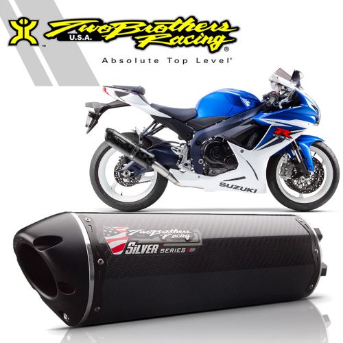 Two brothers suzuki gsxr600 gsxr750 11-13 carbon silver full system exhaust