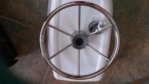 13 1/2 " marine steering wheel, missing cap