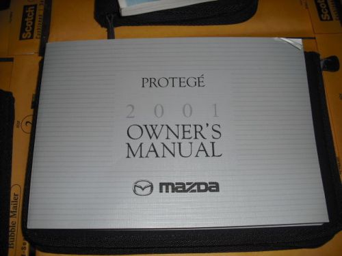2001  mazda proege owners manual