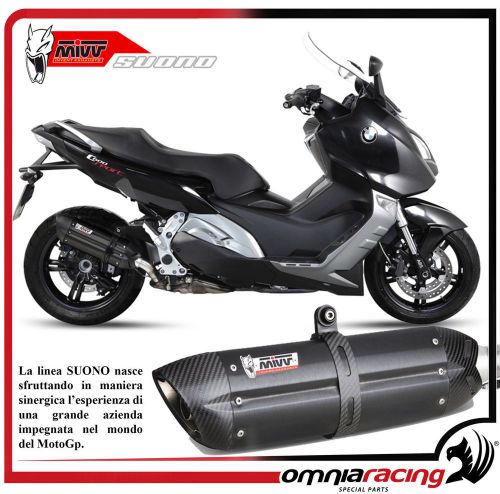 Mivv suono black - bmw c 600 sport 2012 12> slip on exhaust muffler silencer e9