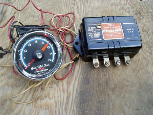 Vintage 1960's sun super tach 8000 rpm model sst-802 w/ transmitter # eb-9a