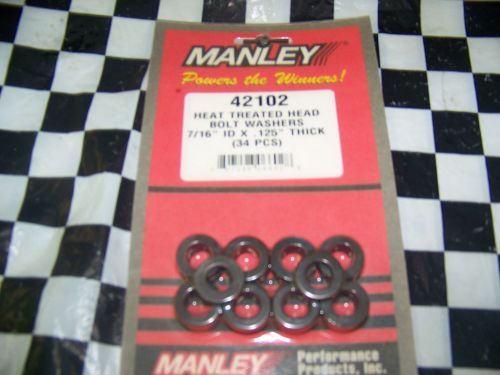 Manley part #42102  7/16" id x .125" thick bolt washers 34 pcs