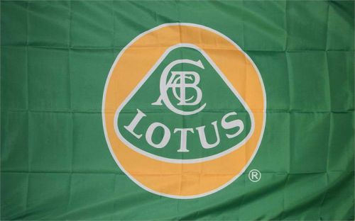 Premium polyester green lotus logo 3&#039; x 5&#039; dealer flag banner