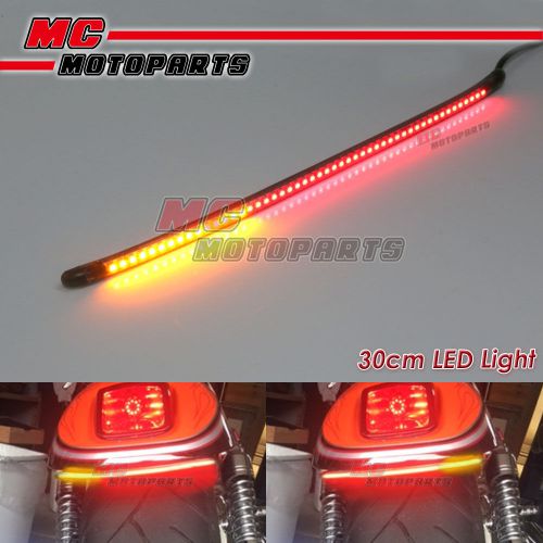 Amp-z 30cm smoke integrated led tail light bar tube for hyosung motorcycles