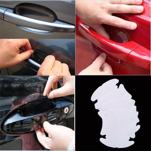 Cars door handle 8pcs invisible protector films anti-scratch protective stickers