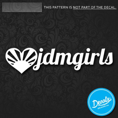 New love jdm girls vinyl decals stickers (6&#034;) honda subaru acura