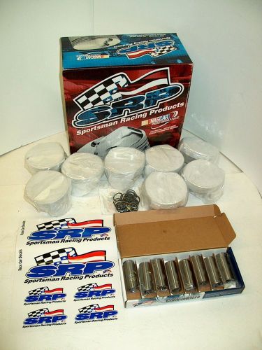 Je srp sbc 157064 355 fly wt forged flat top piston 4.030" 3.5" stroke 6" rod