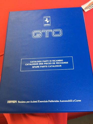 Ferrari 288 gto 1984 original spare parts catalogue
