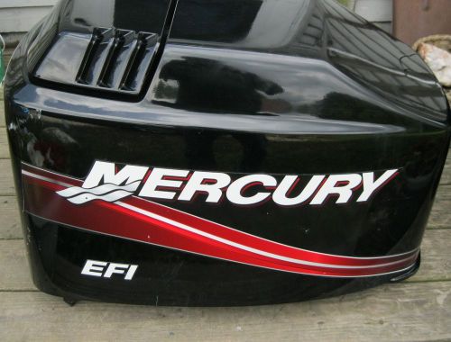 Mercury # 827328t 7 top cowl 2007 150 efi fits several v6&#039;s... used (jl)
