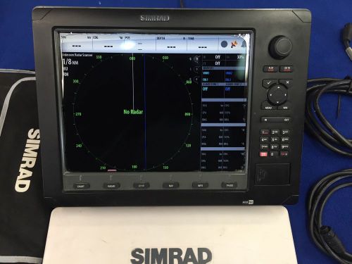 Simrad nse12 multifunction gps display with cables, no reserve, free usa ship!