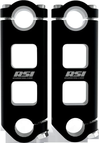 Race shop inc snowmobile pivoting handlebar riser 3” black anodized 0602-0221