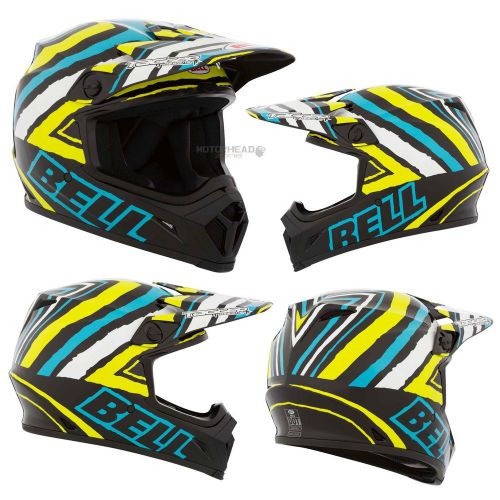 Bell helmet mx-9 scrub psycho black/green 2xlarge adult mx motocross off road