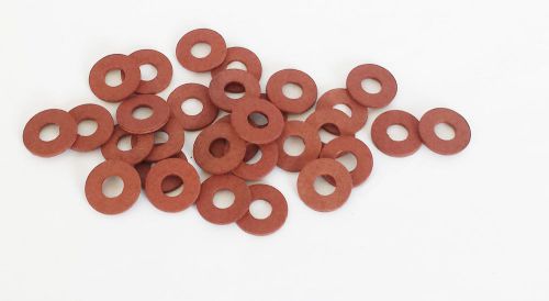 M6 red flat fibre washer m6 x 10 x .9 @ pack of 10 pc